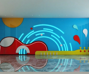 Modern Office Reception Desk-ID:946681025