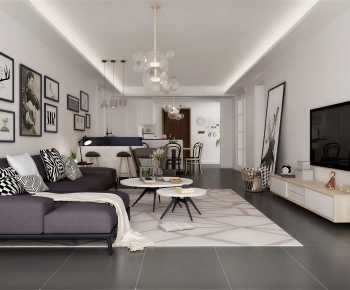 Modern A Living Room-ID:262432101