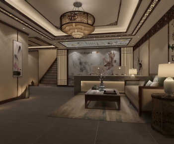 New Chinese Style Lobby Hall-ID:832457078