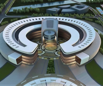 Modern Building Appearance-ID:264061936