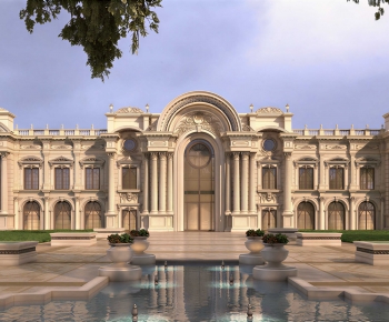 European Style Appearance Of Commercial Building-ID:326277025