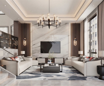 Modern A Living Room-ID:581719958