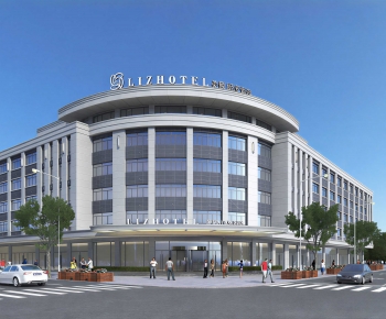 Modern Appearance Of Commercial Building-ID:585918905