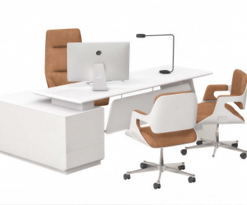 Modern Office Desk And Chair-ID:881958017
