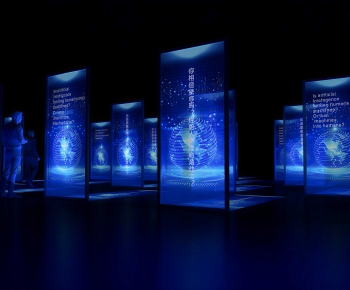 Modern Exhibition Hall-ID:214348085