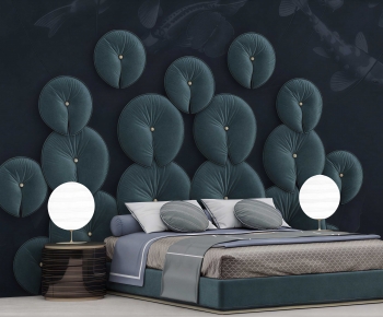Modern Double Bed-ID:482831034