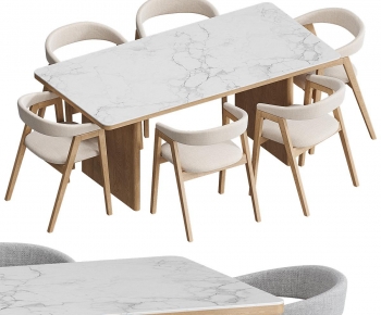 Modern Dining Table And Chairs-ID:558888994