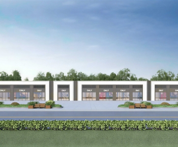 Modern Appearance Of Commercial Building-ID:699455028