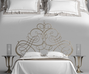 Modern Double Bed-ID:895855903