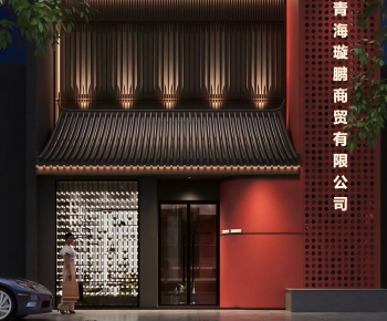 New Chinese Style Facade Element-ID:691603903