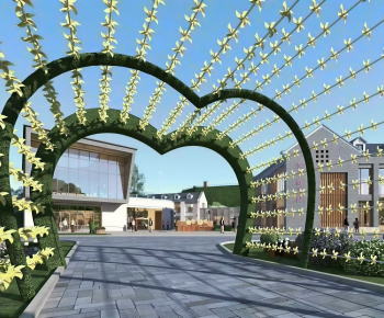 Modern Park Landscape-ID:729778055