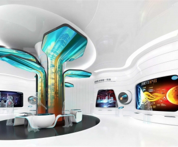 Modern Exhibition Hall-ID:966108085