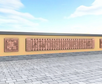 Chinese Style Landscape Wall-ID:648025041