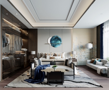 New Chinese Style Bedroom-ID:599136114