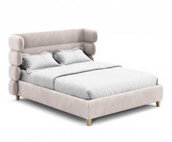 Modern Double Bed-ID:901520971