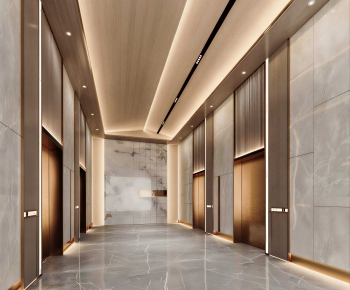 Modern Office Elevator Hall-ID:416222101