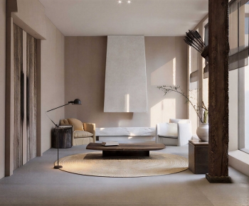 New Chinese Style A Living Room-ID:447376016