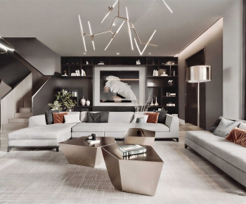 Modern A Living Room-ID:186496971