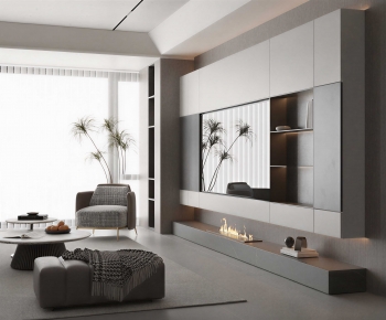 Modern A Living Room-ID:480595113