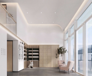 Modern Office Reception Desk-ID:524266009