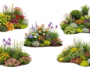 Modern Flowers And Grass-ID:633730947