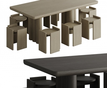 Modern Dining Table And Chairs-ID:298870091
