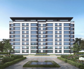 Modern Building Appearance-ID:883430004