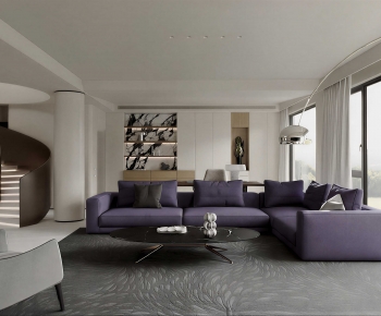Modern A Living Room-ID:536705971