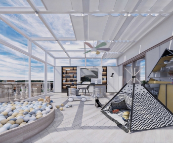 Modern Glass Sunshine Room-ID:288605931