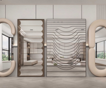 Modern Metal Screen Partition-ID:433094025