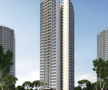 Modern Residential Building-ID:438498026