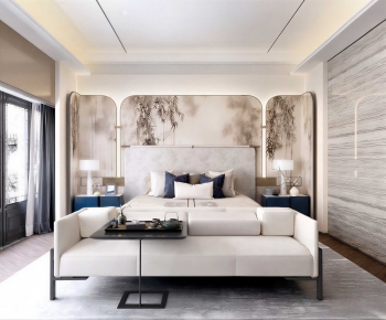 New Chinese Style Bedroom-ID:517967946