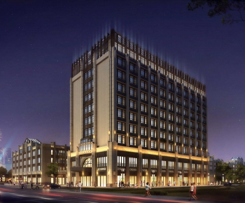 Modern Appearance Of Commercial Building-ID:884562977