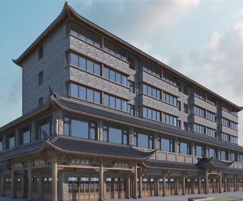 Chinese Style Building Appearance-ID:447869323