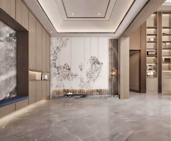 Modern Office Reception Desk-ID:455605035
