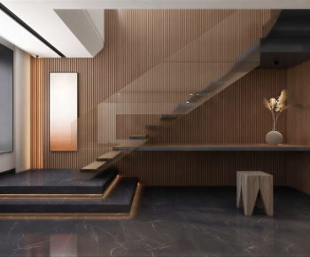 New Chinese Style Stairwell-ID:425690891