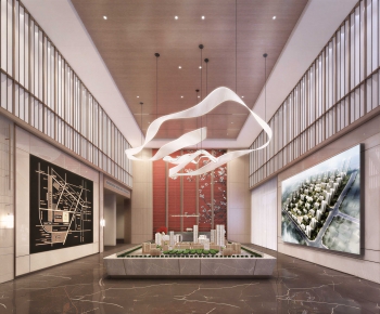 New Chinese Style Real Estate Sales Office-ID:103789091