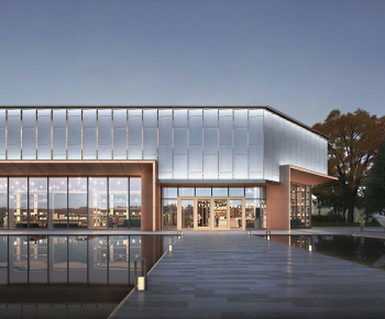 Modern Appearance Of Commercial Building-ID:883948092