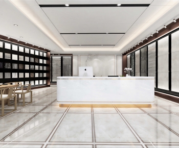 Modern Office Reception Desk-ID:739401102