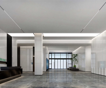 Modern Office Reception Desk-ID:280502086