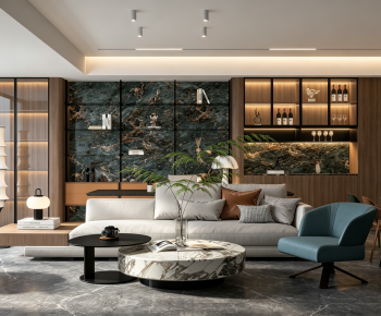 Modern A Living Room-ID:281199939