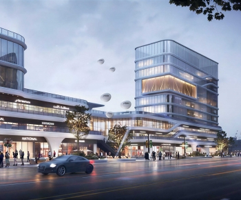 Modern Appearance Of Commercial Building-ID:562103995