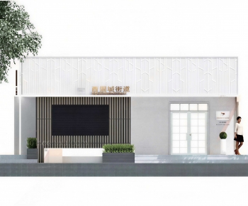 Modern Facade Element-ID:566827062