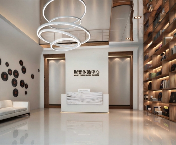 Modern Office Reception Desk-ID:908550985