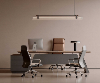 Modern Office Desk And Chair-ID:765557059