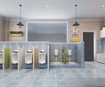 Modern Children's Restroom-ID:698580792