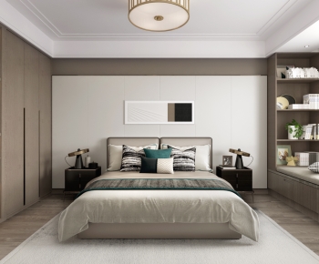 New Chinese Style Bedroom-ID:342947015