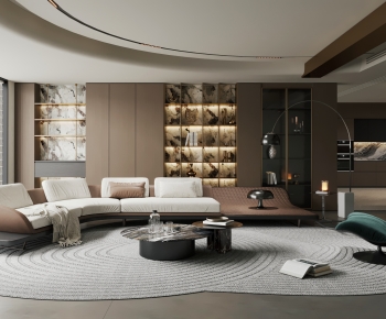 Modern A Living Room-ID:444096095