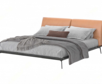 Modern Double Bed-ID:575351008
