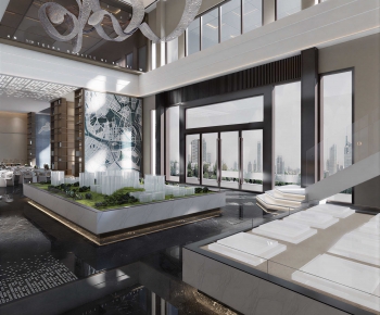 Modern Real Estate Sales Office-ID:663069965